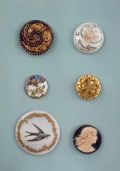 Collection of buttons, English, mid 19th century
